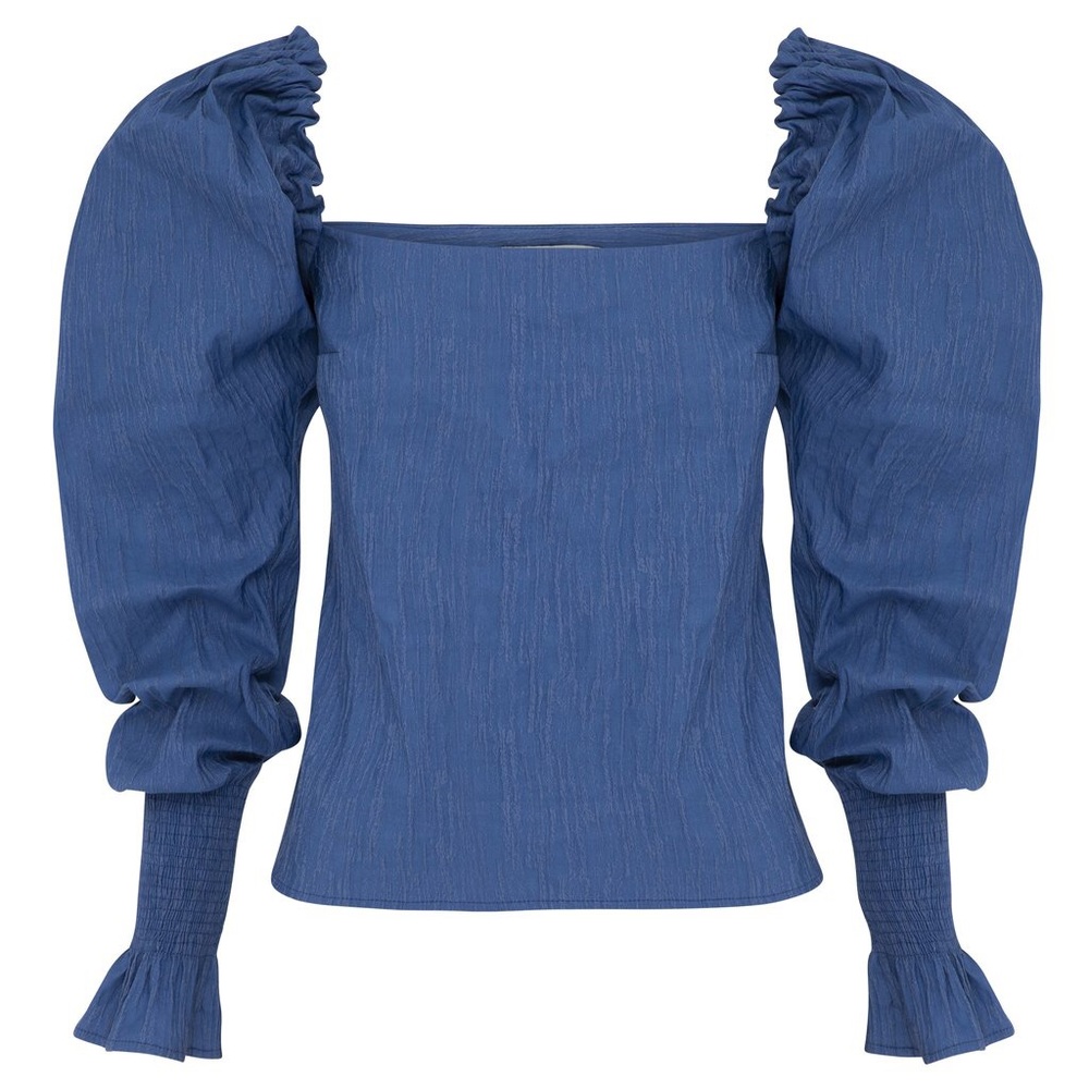 NEW ANNA QUAN MARTA TOP IN CORNFLOWER BLUE — SZ 8